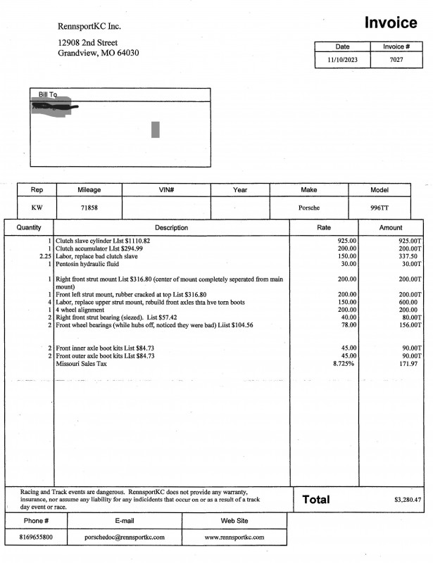 Slave cylinder, strut mounts, alignment & front bearings, 2023-11-16.jpg